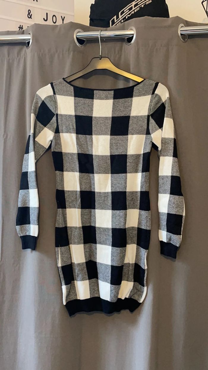 Robe à carreaux noir et blanc - photo numéro 3