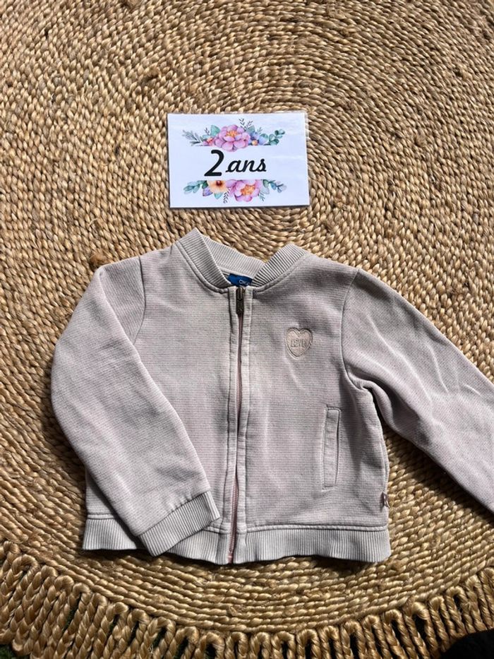 Gilet zip obaibi 2 ans