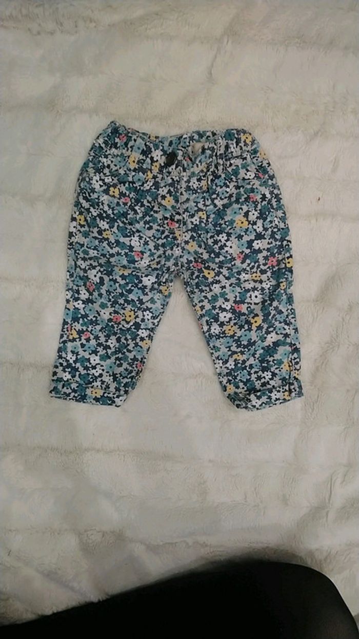 Pantalon fleuri bébé fille