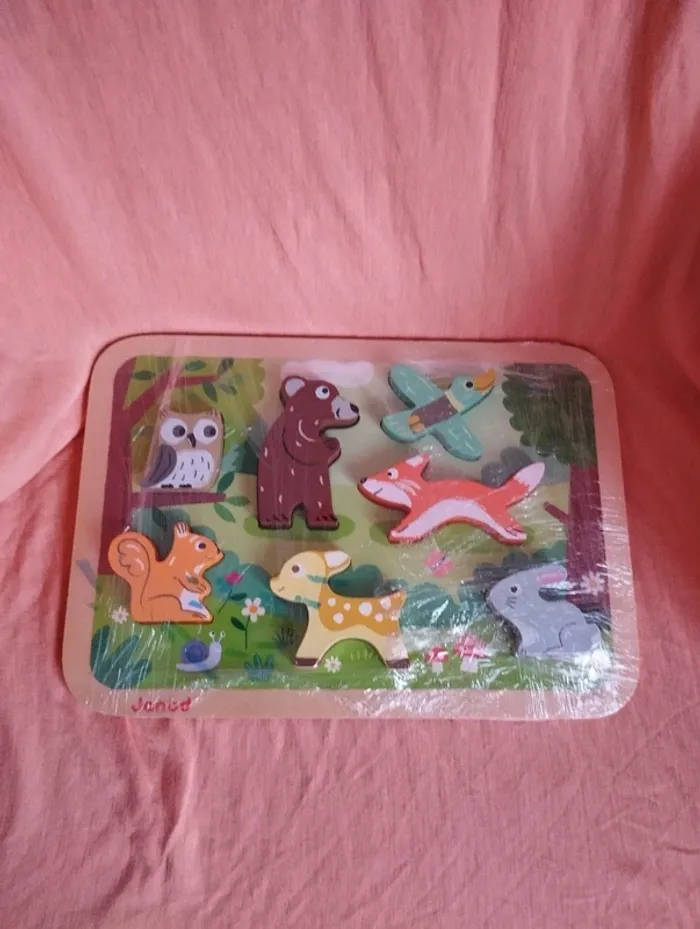 * Puzzle en bois 7 pièces par Janod - photo numéro 2