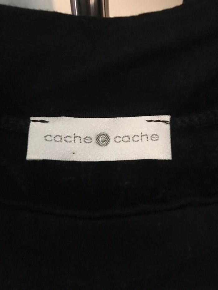 Débardeur noir cache cache paillettes - photo numéro 2