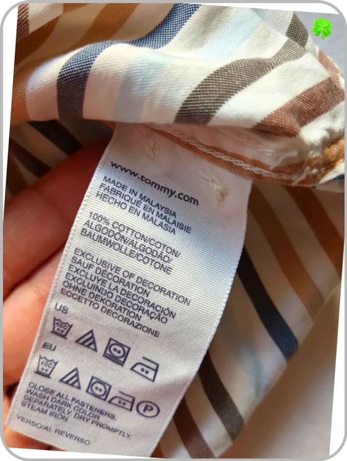 Chemise rayé homme Tommy Hilfiger S - photo numéro 5