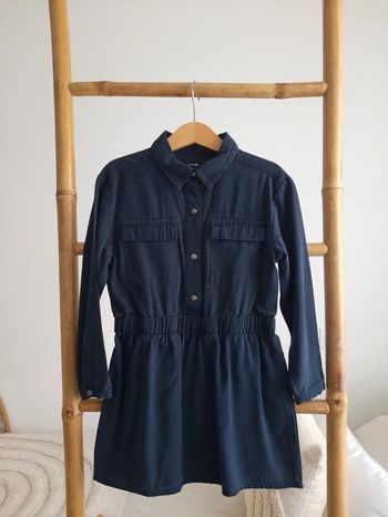Robe chemise bleu marine 6 ans