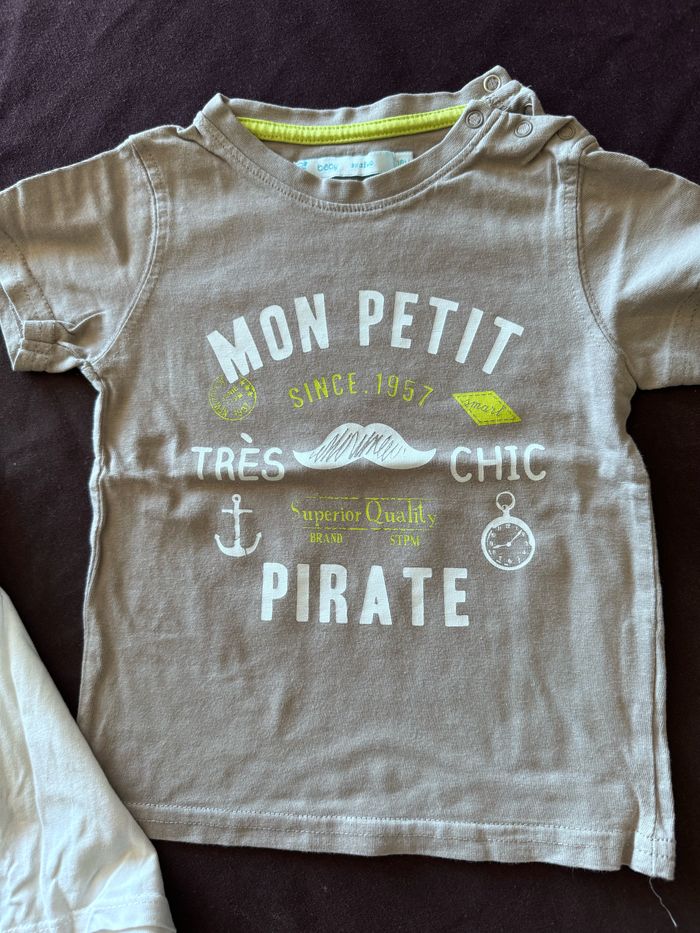 Lot 2 t-shirt été 18 mois Bébé mignon - photo numéro 3