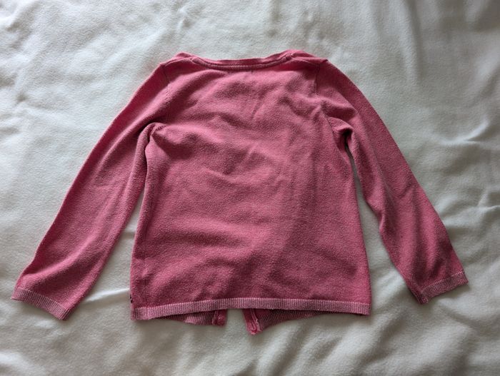 Gilet rose bonbon chiné - 4/5A - Tex - photo numéro 9
