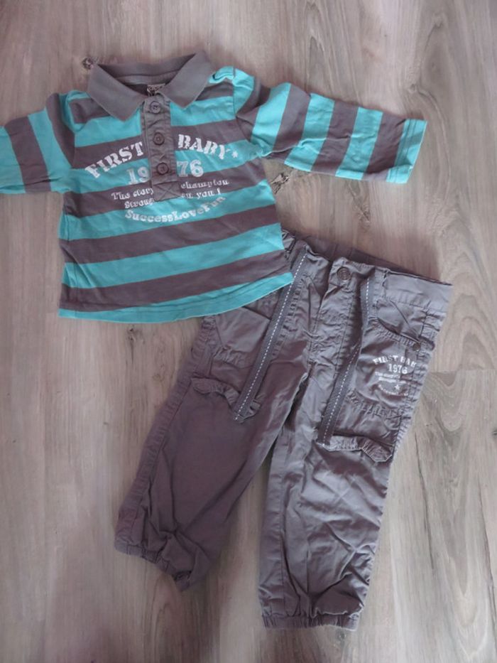 Ensemble 'Tape à l'oeil' 18 mois