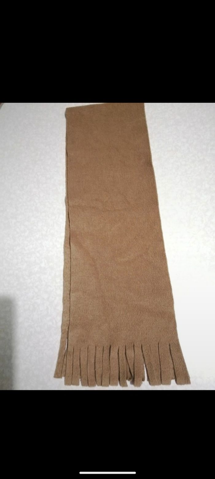 Écharpe vintage tout compte fait marron. - photo numéro 2