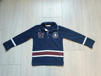 Polo bleu. Garçon 3 ans. Marque Lulu castagnette