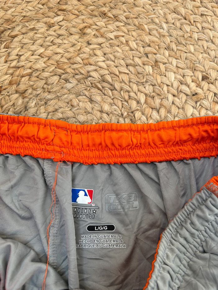 Short Genuine Merchandise Homme Gris/Orange Taille L | Très Bon État | SNVintagefr | BS1773 - photo numéro 3