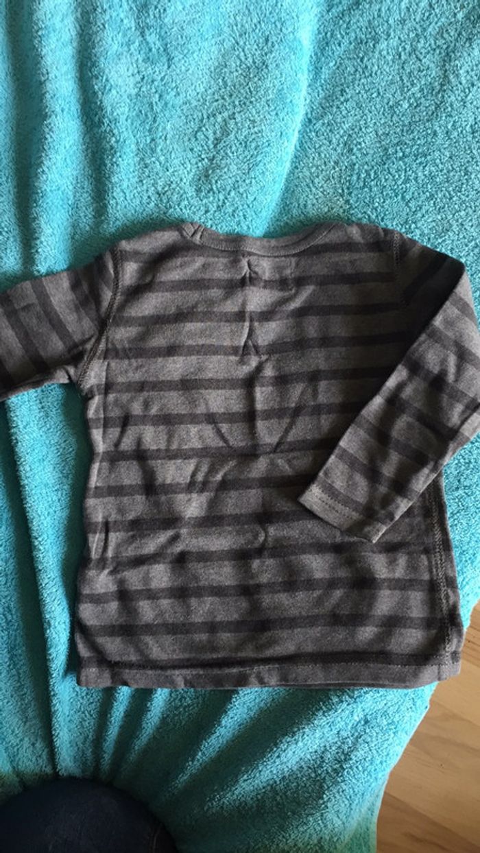 T-shirt manche longue 86cm - photo numéro 2