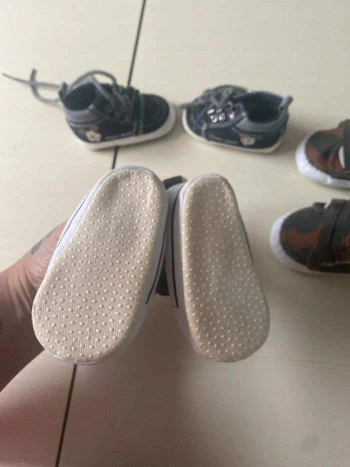 3 paires bébé chaussons chaussures - photo numéro 5