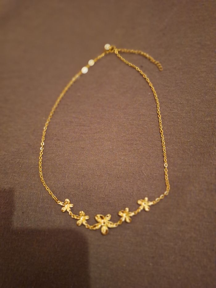 Collier a fleur ( acier inoxydable ) - photo numéro 2