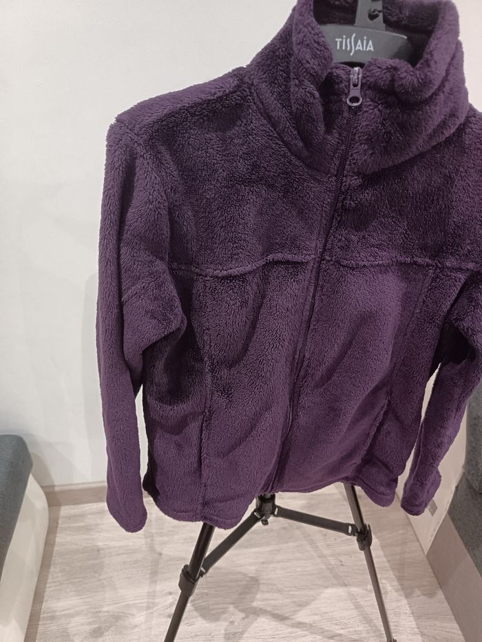 Veste polaire taille 34 violet sismix - photo numéro 2