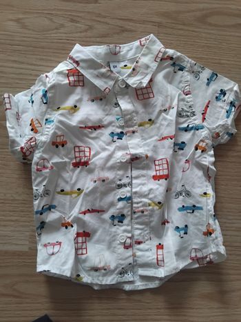 Chemise 6 mois manche courte 