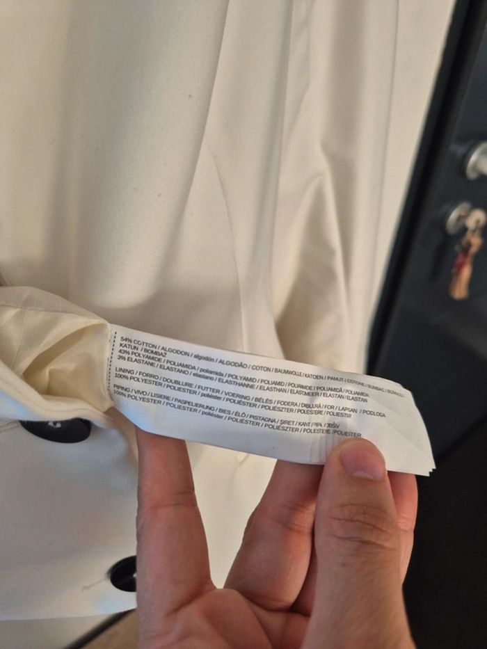 Veste de tailleur blanc taille 36 - photo numéro 5