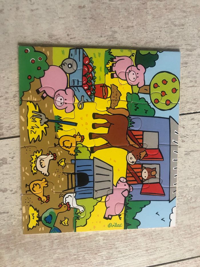 Jeu éducatif en bois - puzzle - photo numéro 6