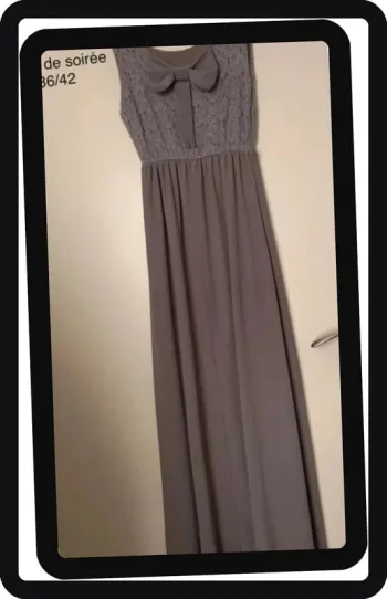 Robe de soirée taille élastique