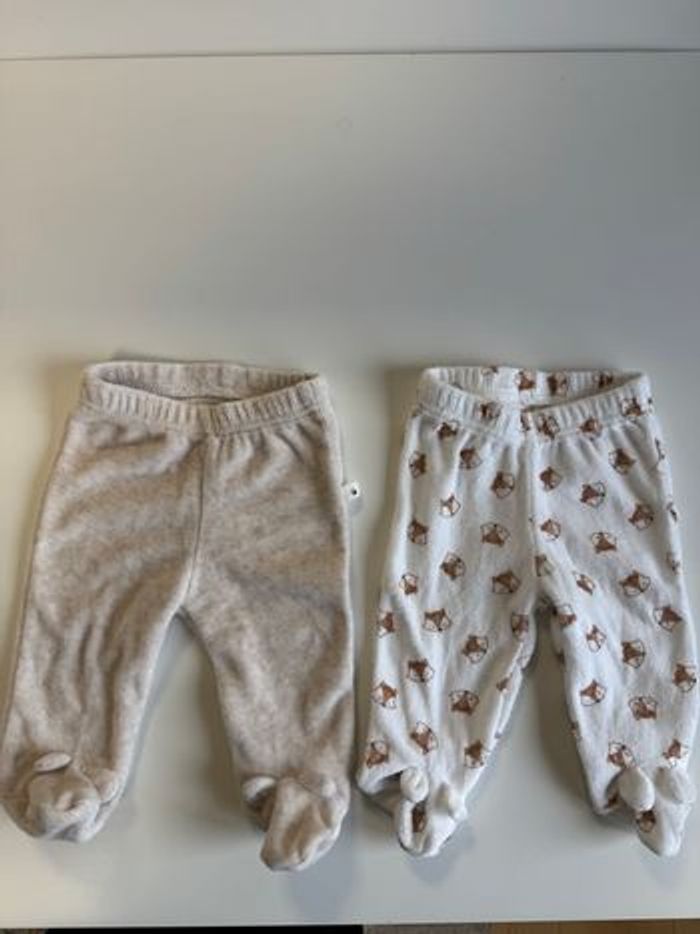 Lot pantalon pyjama 1 mois