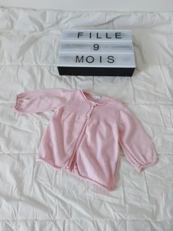 Gilet fille 9 mois