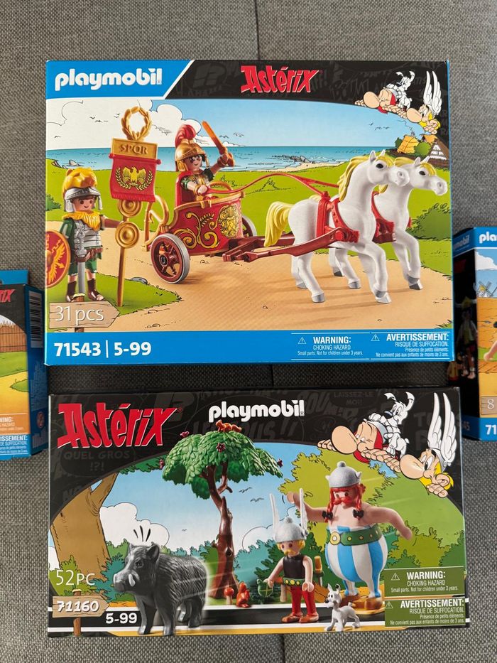 Lot Playmobil Astérix - Chariot romain + figurines + sanglier - photo numéro 4