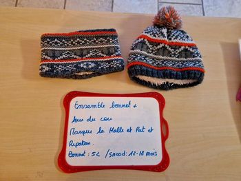 Ensemble bonnet + tour du cou