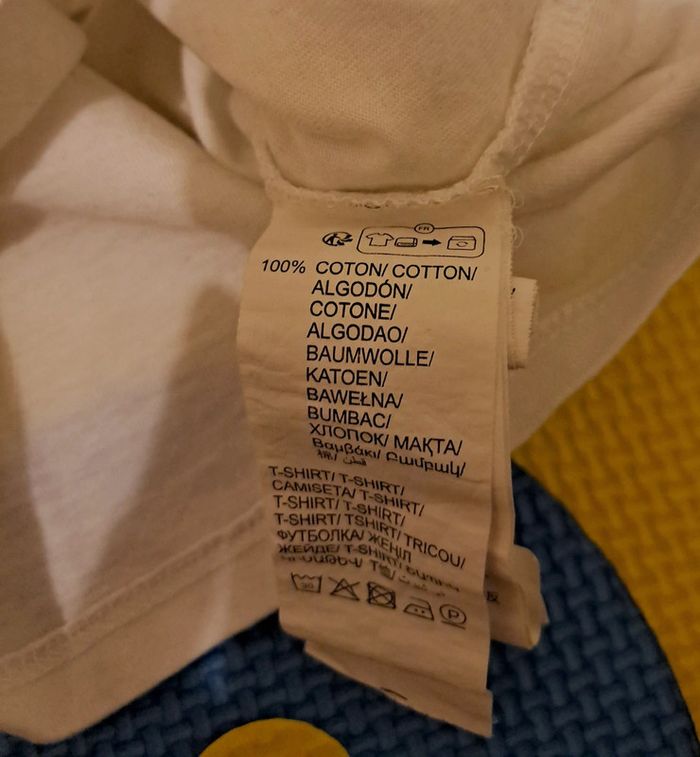 T-shirt manches courtes blanc, kiabi, taille 12 mois (73/76 cm) - photo numéro 4