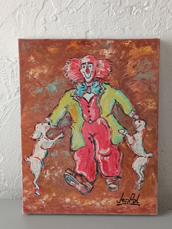 Clown aux chiens HST Jen pol