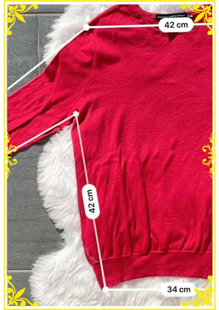 Pull Col Rond Ralph Lauren Rouge |XL| Cavalier Noir - photo numéro 10