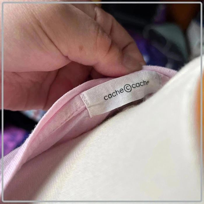 T shirt boudeuse marque cache cache taille 40 voir mesures plus d'étiquette - photo numéro 3