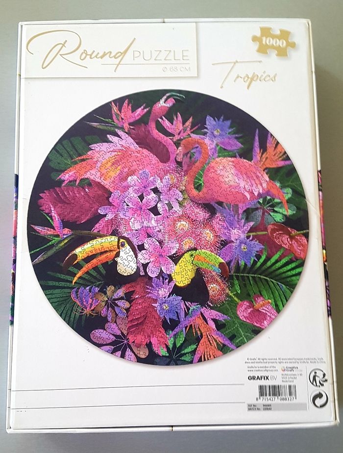 Puzzle 1000 Rond " TROPICS " NEUF - photo numéro 2