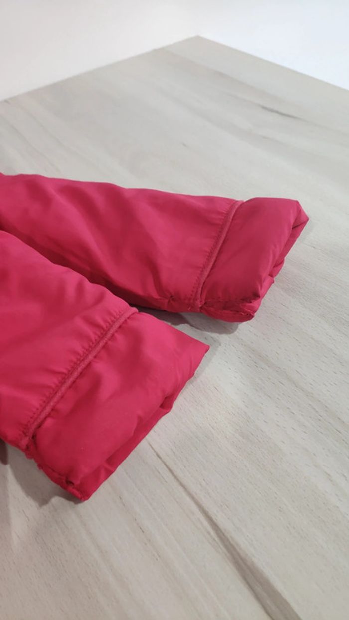 Manteau blouson polaire rouge rose Kimbaloo 24 mois 2 ans - photo numéro 4