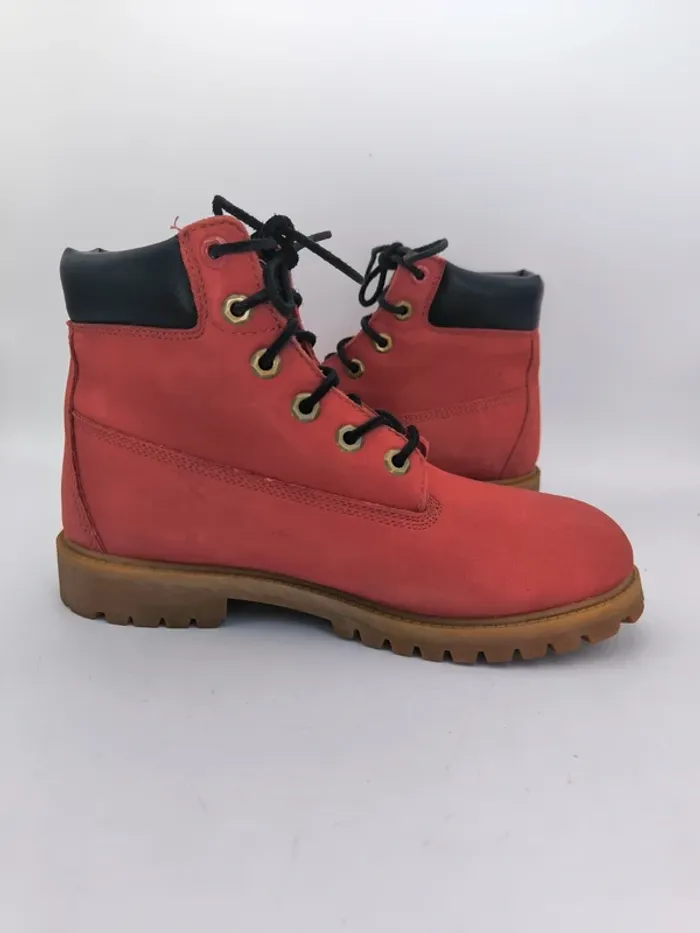 Chaussures boots homme Timberland 6 rouge Taille 40 - photo numéro 2