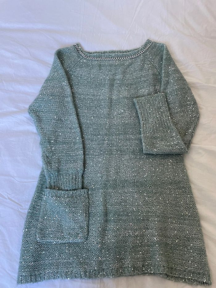 Pull long vert amande Charlise - photo numéro 2