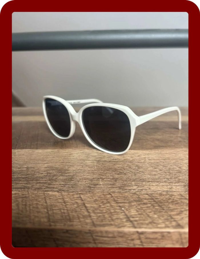 Lunette de soleil Fernand Mottier blanche taille unique