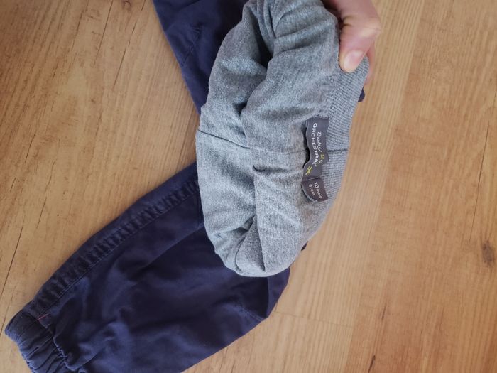 Pantalon en toile bleue doublé coton Orchestra 18 mois - photo numéro 6