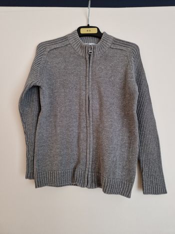Gilet zipé Tex gris