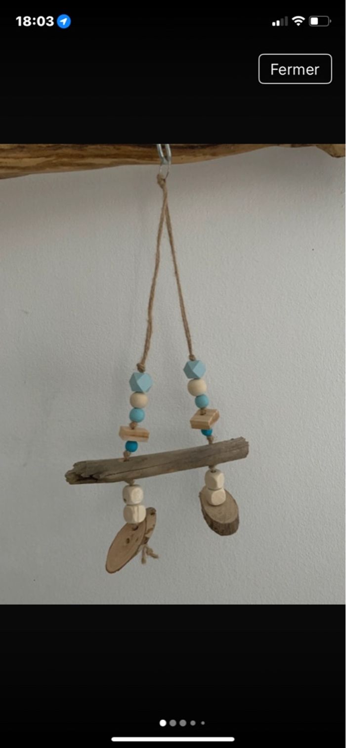 Jouet oiseaux /bois flotter - photo numéro 2