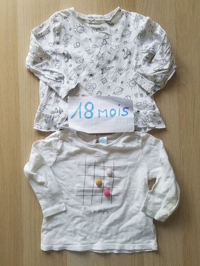 Lot 2 haut Tex 18 mois