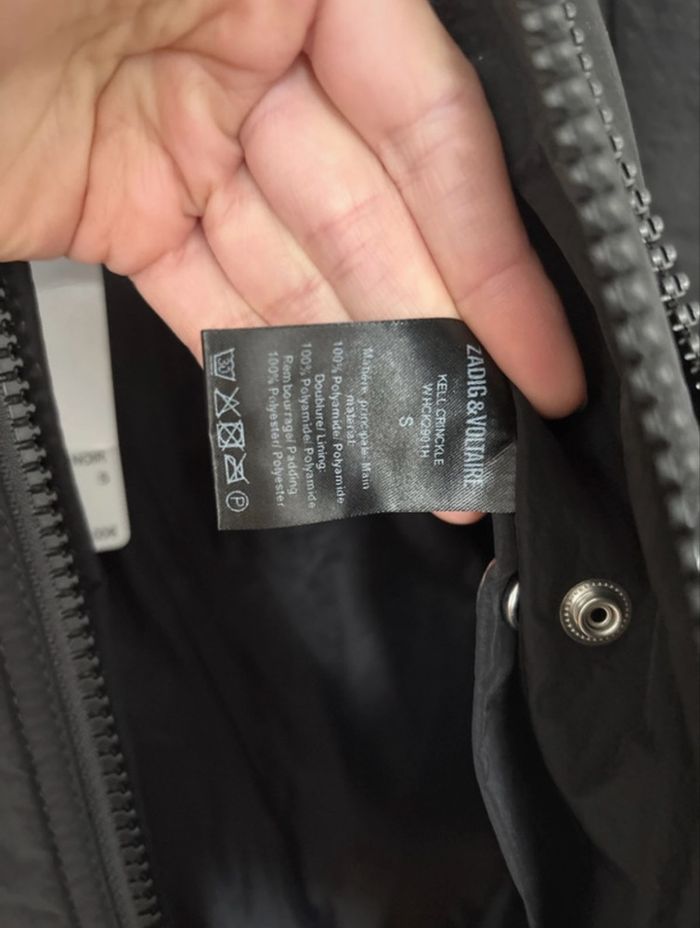 Doudoune noire Zadig & Voltaire - taille S - photo numéro 5