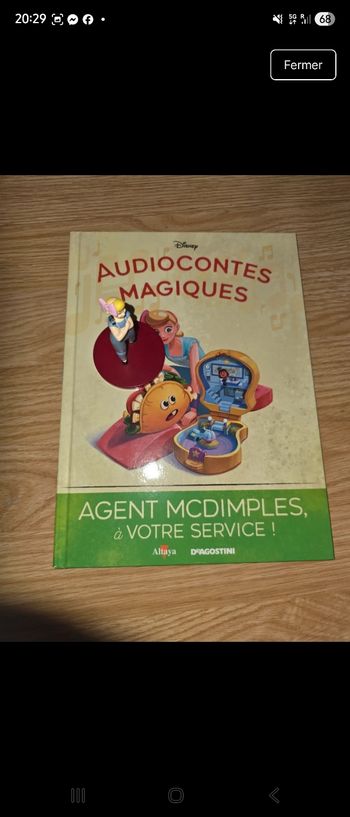 No143 audioconte Magique disney deagostini livre+figurine audio conte compte
