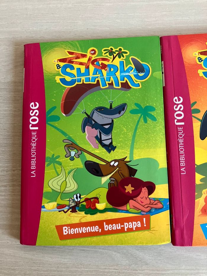 Lot 2 livres Bibliothèque Rose – Zig et Sharko - Hachette Jeunesse – 8-10 ans - photo numéro 2
