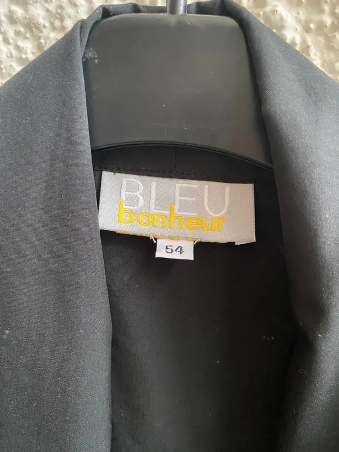 Blazer  noir manches avec motif T 54 - photo numéro 5