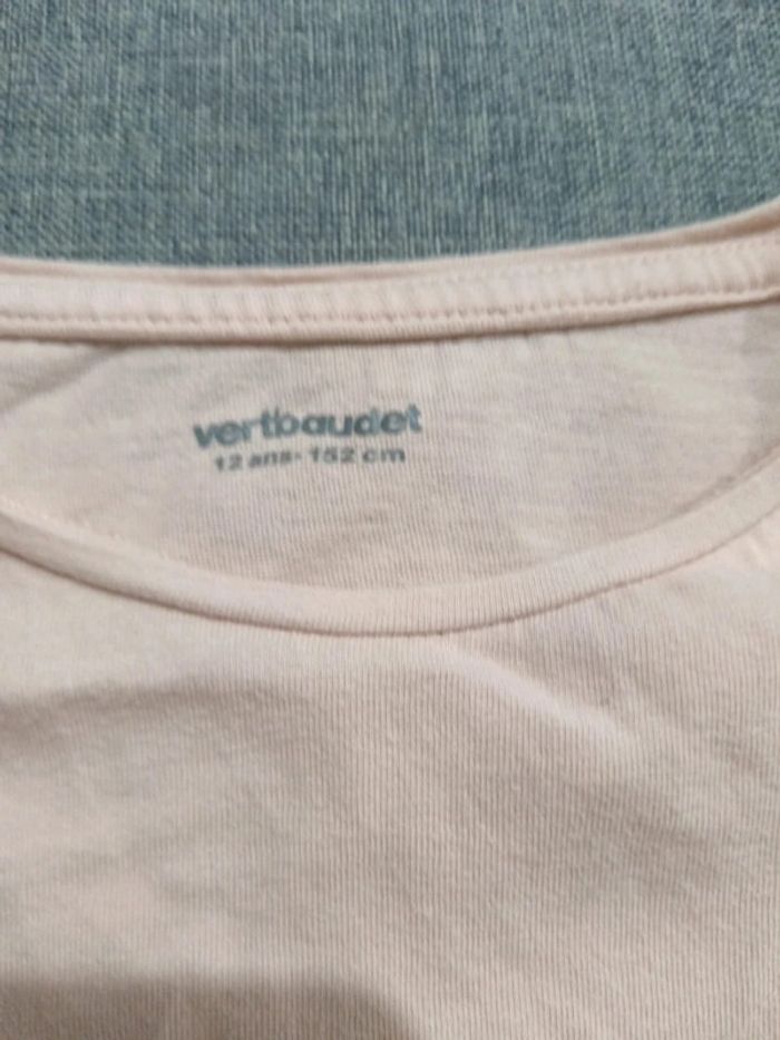 C55 t-shirt rose Verbaudet 12 ans - photo numéro 3