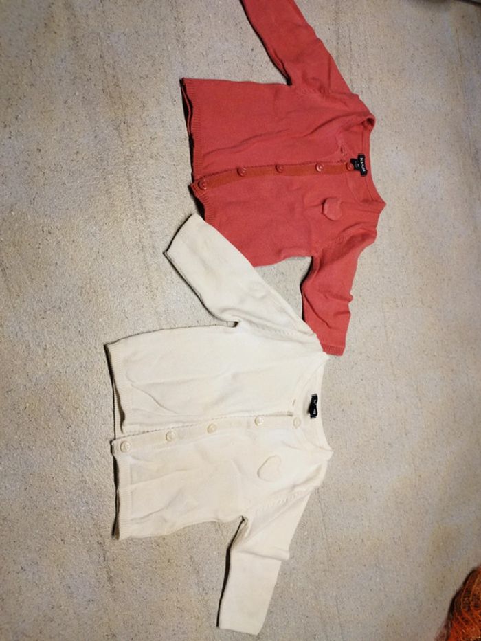 Lot de 2 gilets manches longues