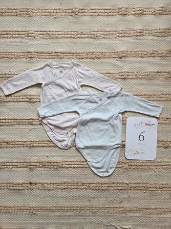 Lot de 2 bodies petit bateau