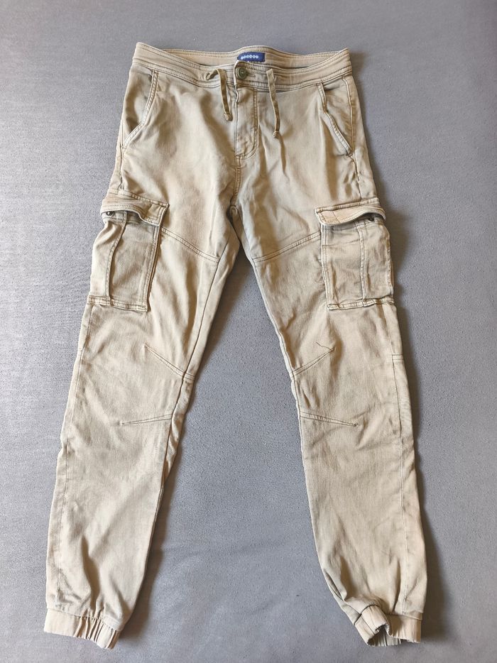 Pantalon cargo kaki homme bonobo taille 38