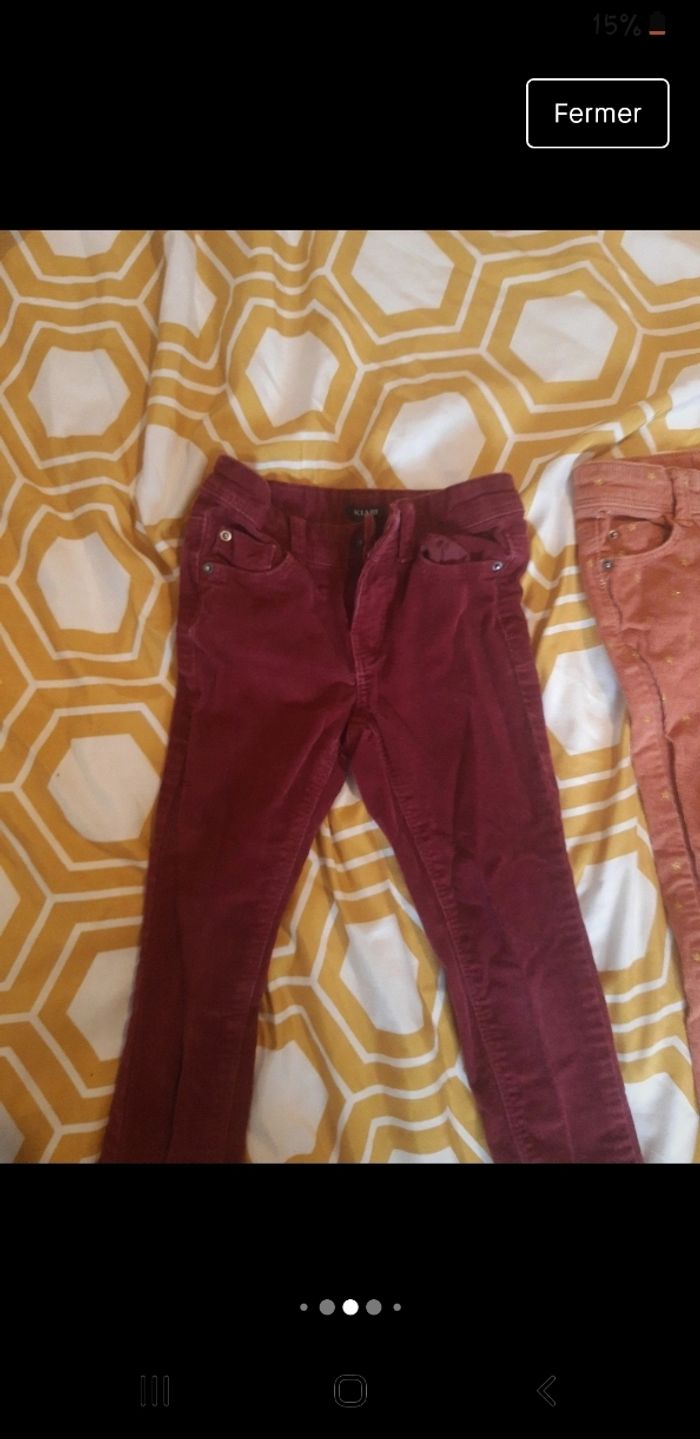 Lot 2 pantalons velours - photo numéro 6