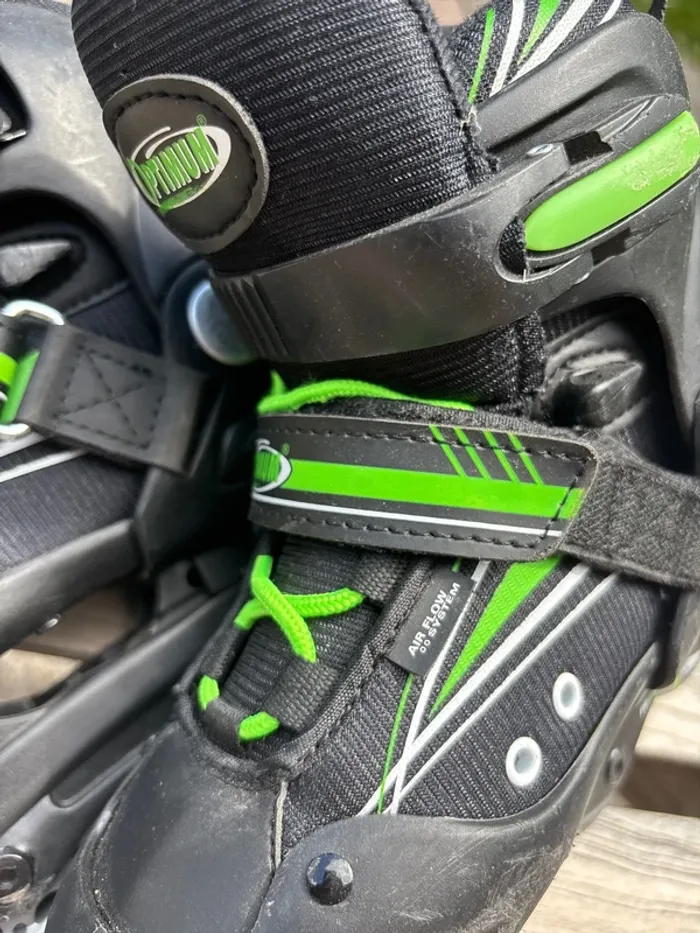 Patins à Roulettes Optimum - Taille Réglable 32 - 35 Idéaux pour Débuter ! - photo numéro 3