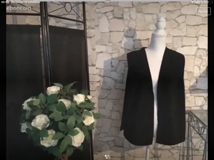 Gilet cocktail grande taille