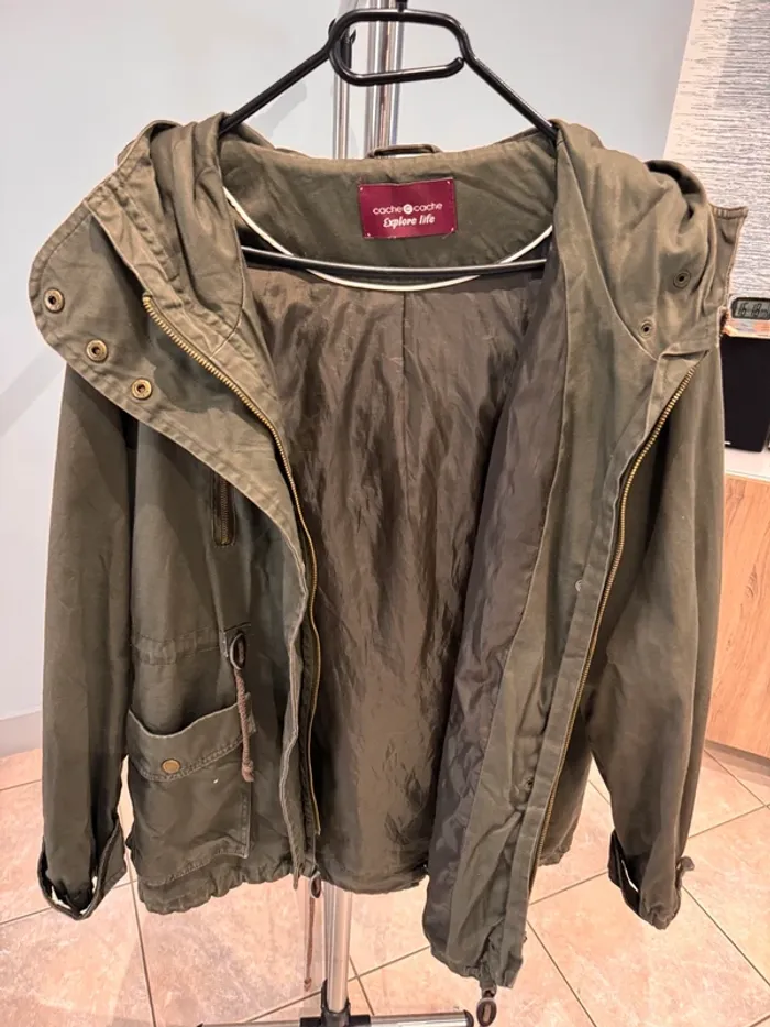 Manteau kaki cache cache - photo numéro 6